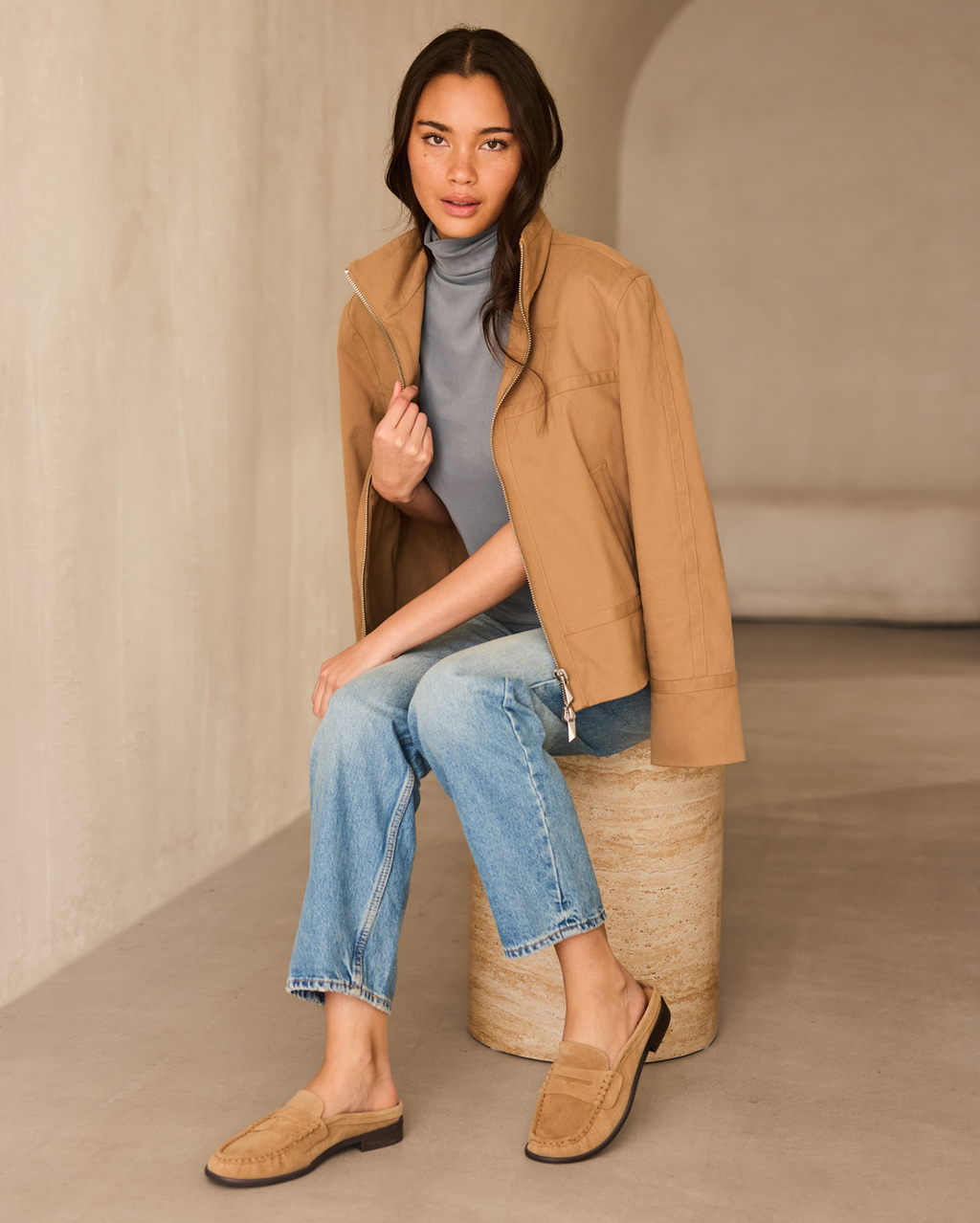 PARKER - Taupe Suede