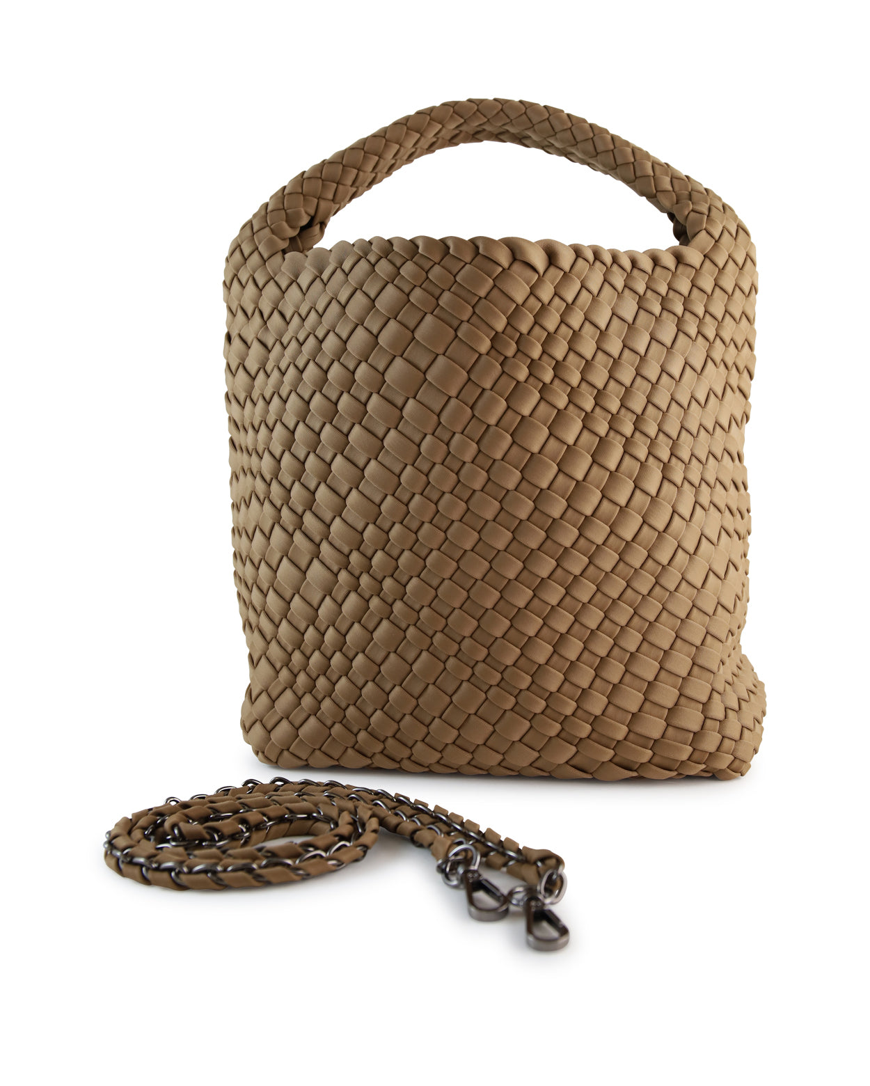 Neoprene Plait Bag  - Latte
